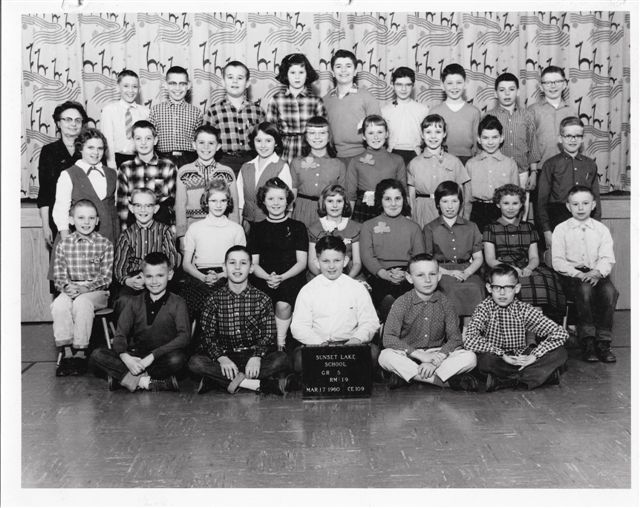 Sunset School - 5th Grade - 1959 - Vicksburg, MI
